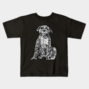 Dog Typography Kids T-Shirt